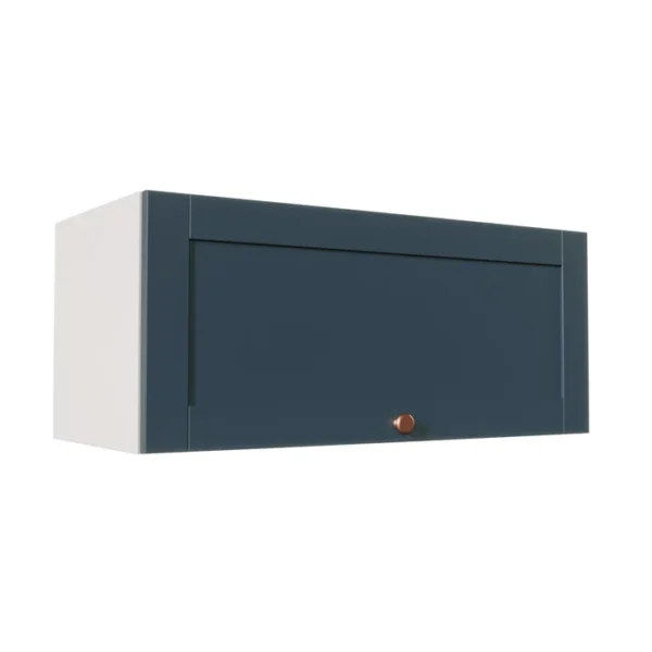 Armário Aéreo Porta Basculante 80cm Arizona CabeCasa MadeiraMadeira Branco/Azul