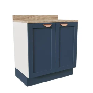 Balcão 2 Portas 80cm Arizona CabeCasa MadeiraMadeira Branco/Azul