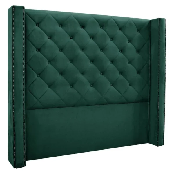 Cabeceira King 195Cm Veludo Vicenza Verde Floresta - Imagem 2