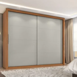 Guarda-roupa Casal 2 Portas 6 Gavetas Imperador Plus Cinamomo/Areia