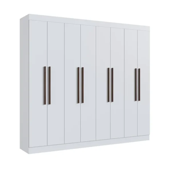 Guarda-roupa Casal Mdf Califórnia 60800 8 Portas 4 Gavetas Branco - Imagem 2