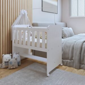 Mini berço 100% MDF com Colchão Yescasa