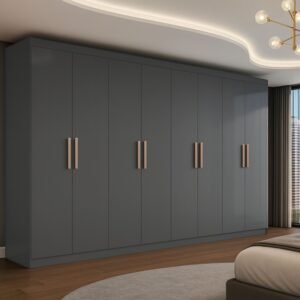 Guarda Roupa Casal 8 Portas 4 Gavetas Paris Espresso Móveis