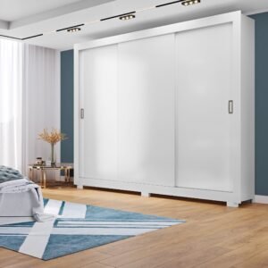 Guarda Roupa 3 Portas 4 Gavetas Com Pés Serenity