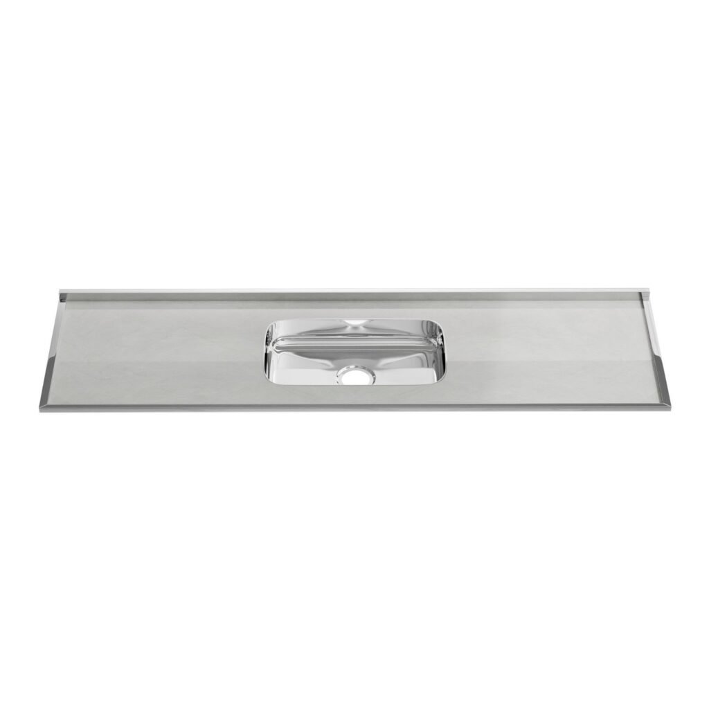 Pia para Cozinha Laminado Inox 200x53cm Forminox