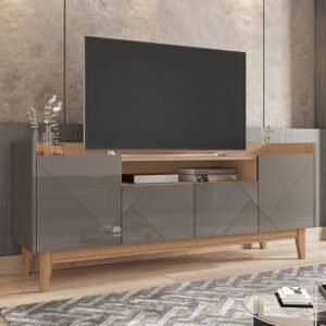 Rack para TV até 60 Polegadas 4 Portas 1 Nicho 158cm Adria Versátile