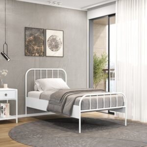 Cama Solteiro de Ferro Tubular Julia
