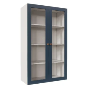 Armário Aéreo 2 Portas 135cm com Porta de Vidro