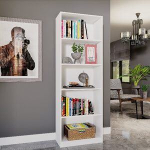 Estante para Livros Multiuso 5 Nichos 175cmx52cm Montreal Yescasa