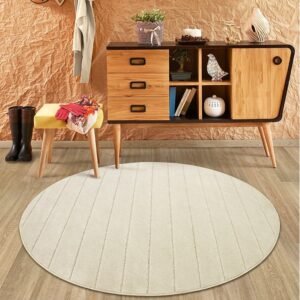 Tapete Redondo 140cm Chevron Tapetes São Carlos