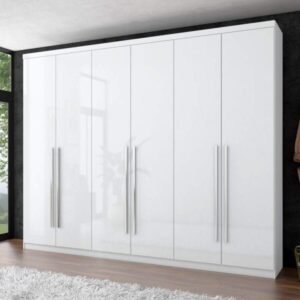 Guarda-Roupa Casal 6 Portas 3 Gavetas Melvin Espresso Móveis