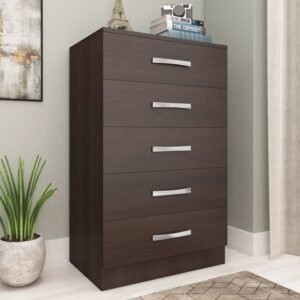 Cômoda para Quarto em MDP com 5 Gavetas