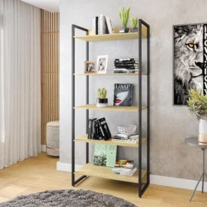 Estante para Livros Industrial 5 Prateleiras 187cmx80cm Porto