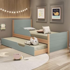 Bicama com Cama Auxiliar Infantil Woody