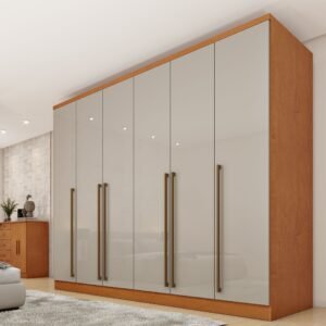 Guarda Roupa Casal 6 Portas 8 Gavetas 270cm Portugal Espresso Móveis