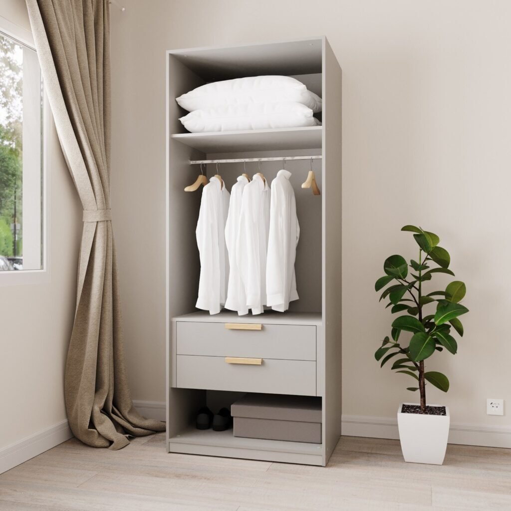 Guarda-roupa Modular 80cm sem Portas com Gaveteiro