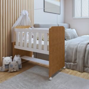 Mini Berço 100% MDF com Colchão Yescasa