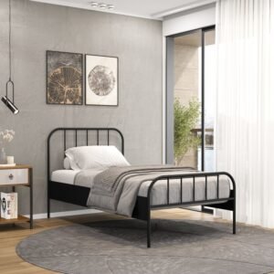 Cama de Ferro Solteiro Tubular Julia