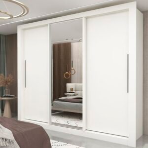 Guarda-roupa Casal 3 Portas 1 Porta Espelhada 100% MDF