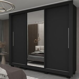 Guarda-roupa Casal 3 Portas 1 Porta Espelhada com Pés 100% MDF