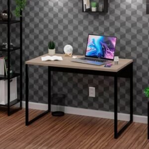 Escrivaninha Mesa Escritório Diretor Estilo Industrial 100cm