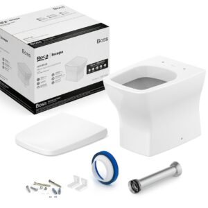 Bacia Convencional Assento Pp com Queda Amortecida e Complementos de Instalação Boss Roca I Incepa