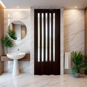 Porta Sanfonada de PVC 210x84cm Translúcida BCF