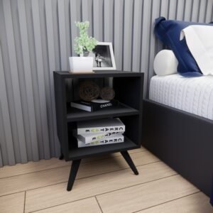 Mesa de Cabeceira com Pés Mesinha Madeira Criado Quarto Nicho