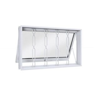 Janela de Aço Maxim-ar 60x80cm com Grade Mosaico Facilita Lucasa