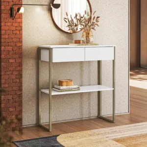 Aparador Industrial 2 Gavetas Dijon Branco