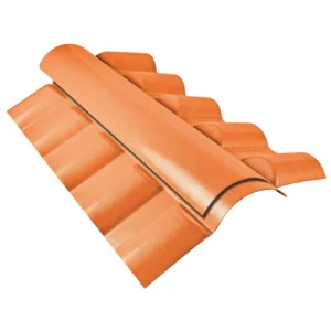 Cumeeira Central Articulada 88x56cm 2 Peças Ceramica