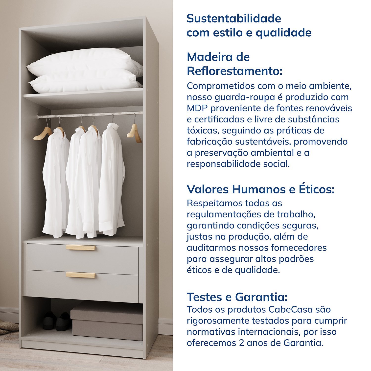Ponte Modular 80cm com 2 Portas Jade - Imagem 10