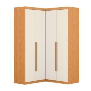 Guarda Roupa de Canto 4 Portas 4 Gavetas