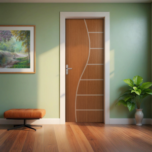 Folha de Porta Madeira Decorada 210x70cm Espessura 3,5cm Cantareira MGM