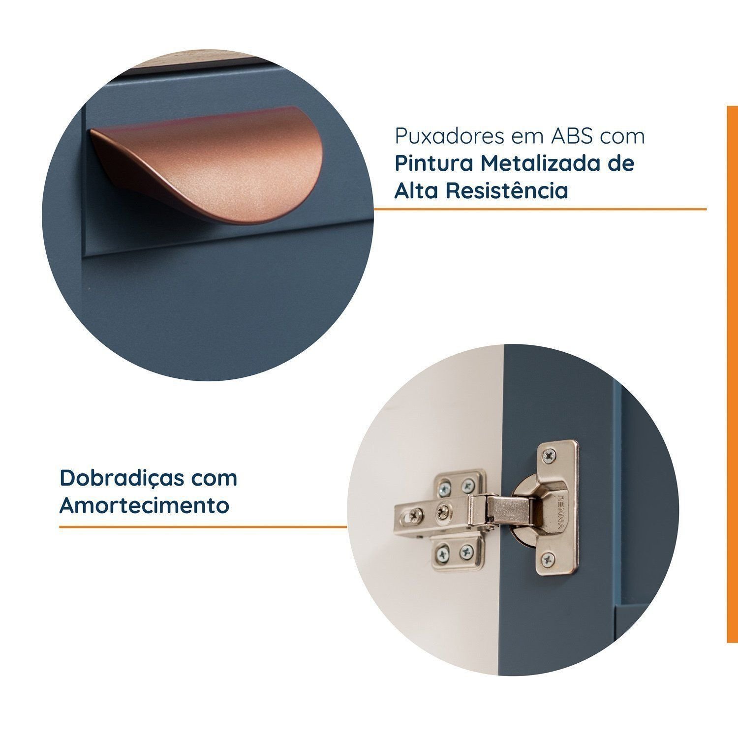 Balcão de Canto Oblíquo Sem Tampo - Imagem 4