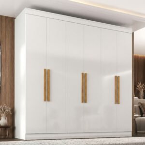 Guarda-Roupa Casal 6 Portas 2 Gavetas Paris Espresso Móveis