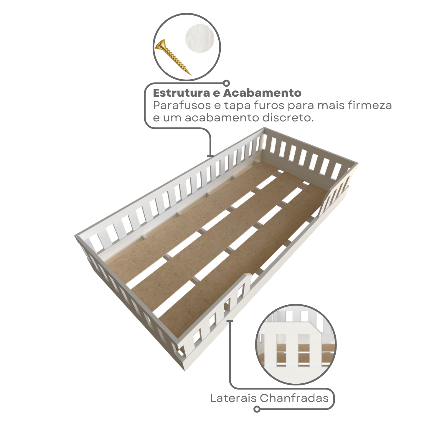 Cama Infantil Montessoriana Solteiro Cori - Imagem 4