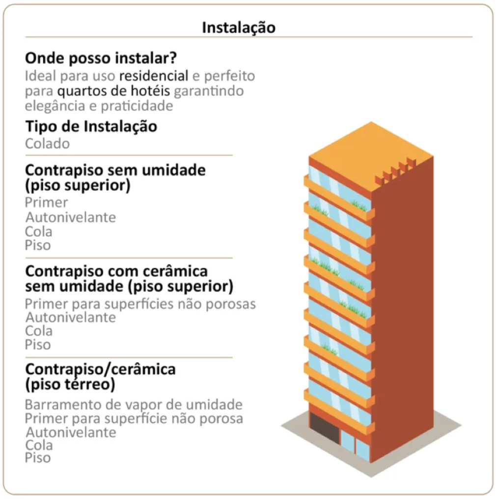 Piso Vinilico Colado Régua Sofisticato 2mm Ruffino - Imagem 4