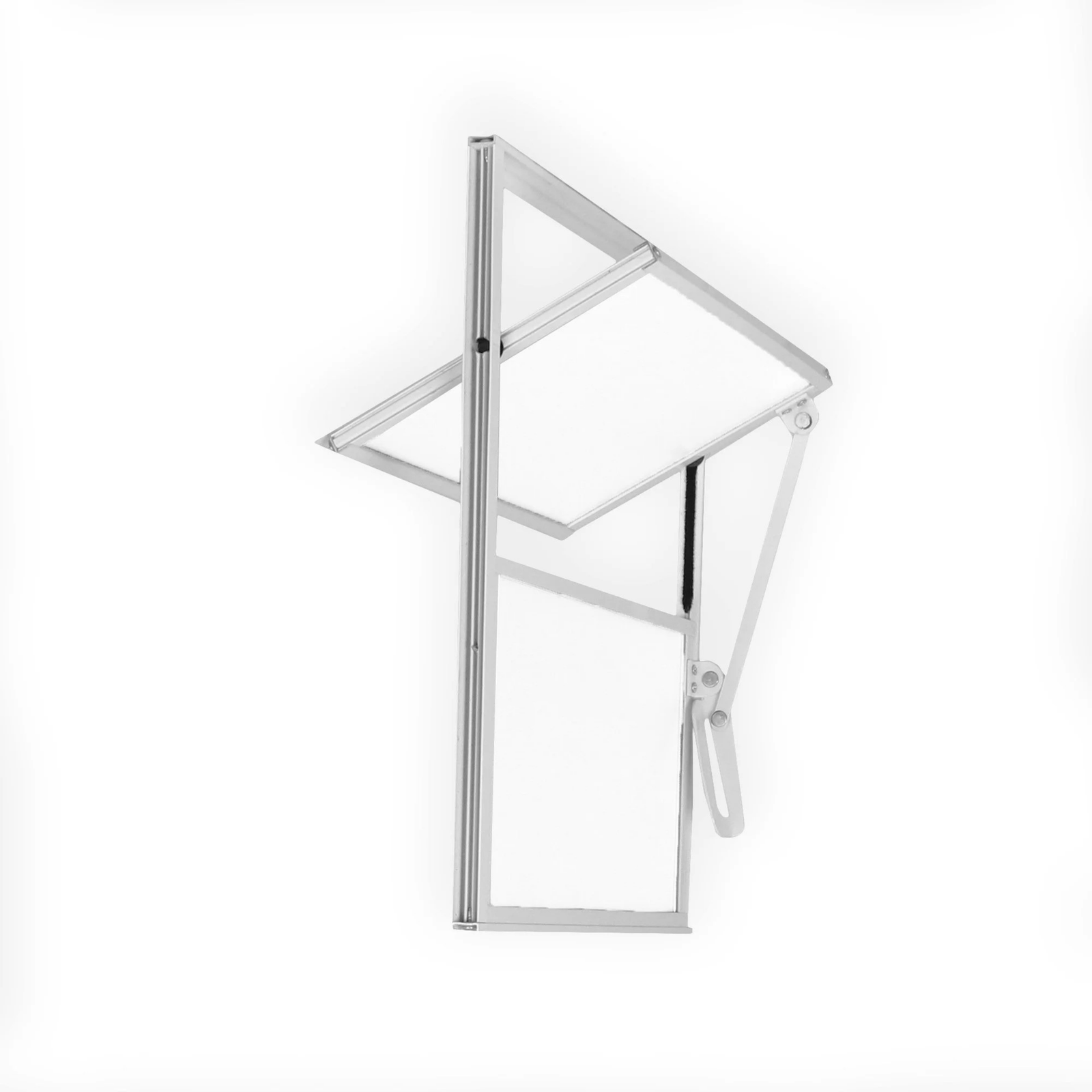 Janela de Alumínio Basculante 40x40cm com 1 Bascula e Vidro Mini Boreal Soft MGM Branco - Imagem 3