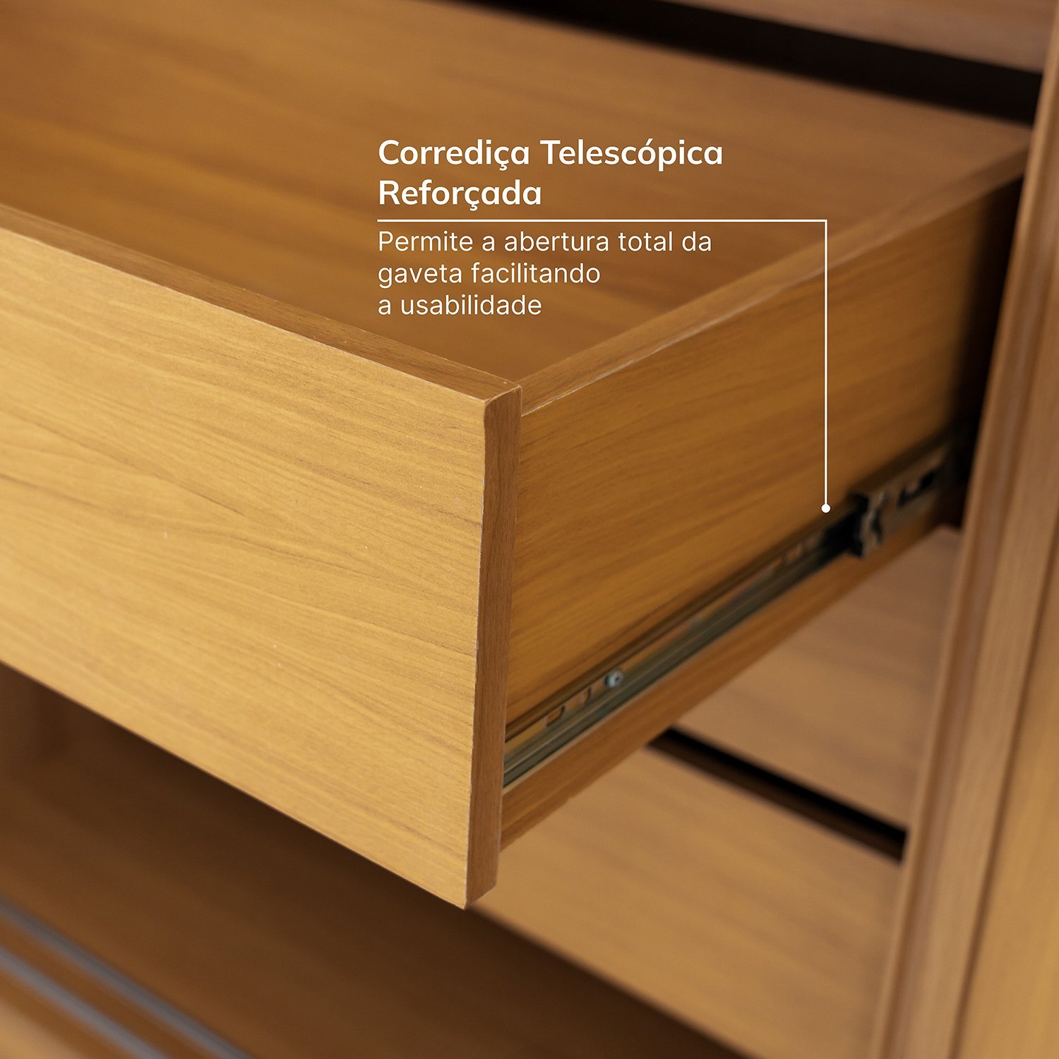 Guarda-roupa Casal 3 Portas de Correr Ripadas - Imagem 5