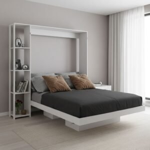Cama Articulada de Casal com 4 Prateleiras e 2 Nichos Cm8014
