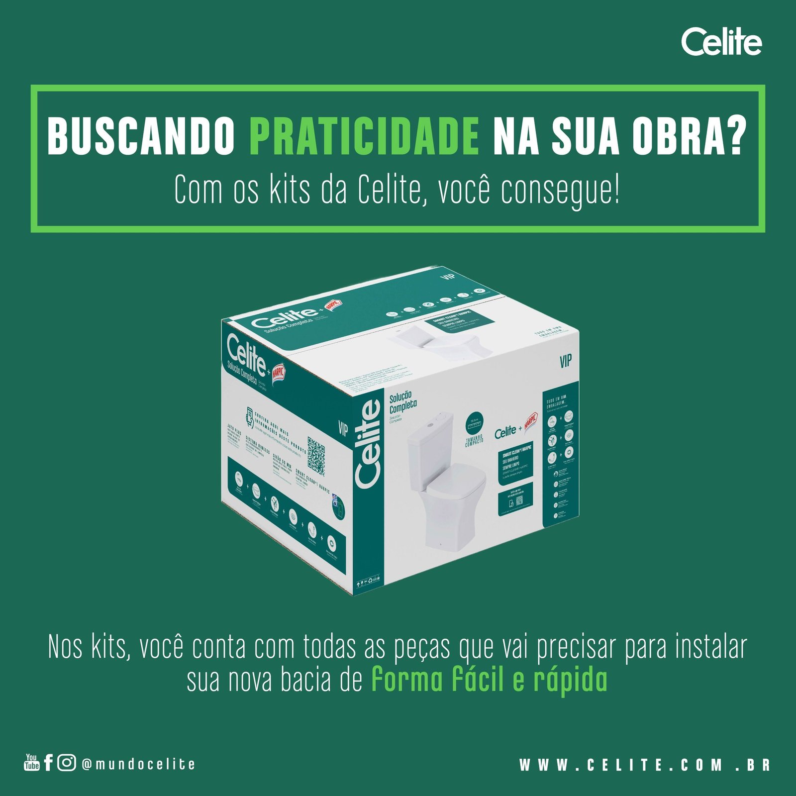 Vaso Sanitário com Caixa Acoplada e Assento Like Celite - Imagem 2