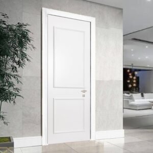 Folha de Porta Madeira 210x72cm Decorada com Boiserie Casablanca