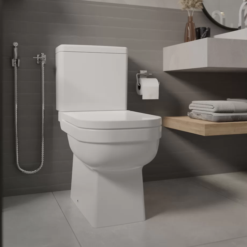 Vaso Sanitário com Caixa Acoplada e Assento Soft Close Elite Celite - Imagem 8