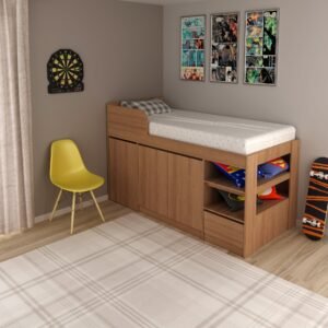 Cama Infantil Multifuncional CM8021 Amêndoa
