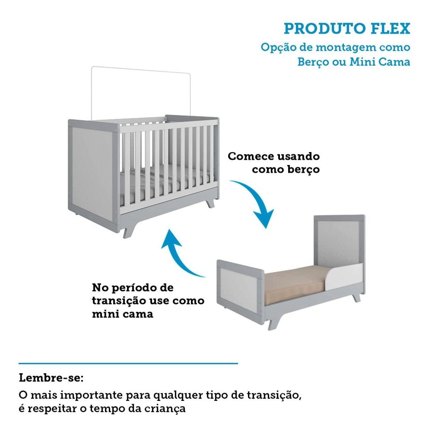 Quarto de Bebê Completo com Guarda Roupa, Cômoda e Berço 100% MDF Jolie Retrô - Imagem 7