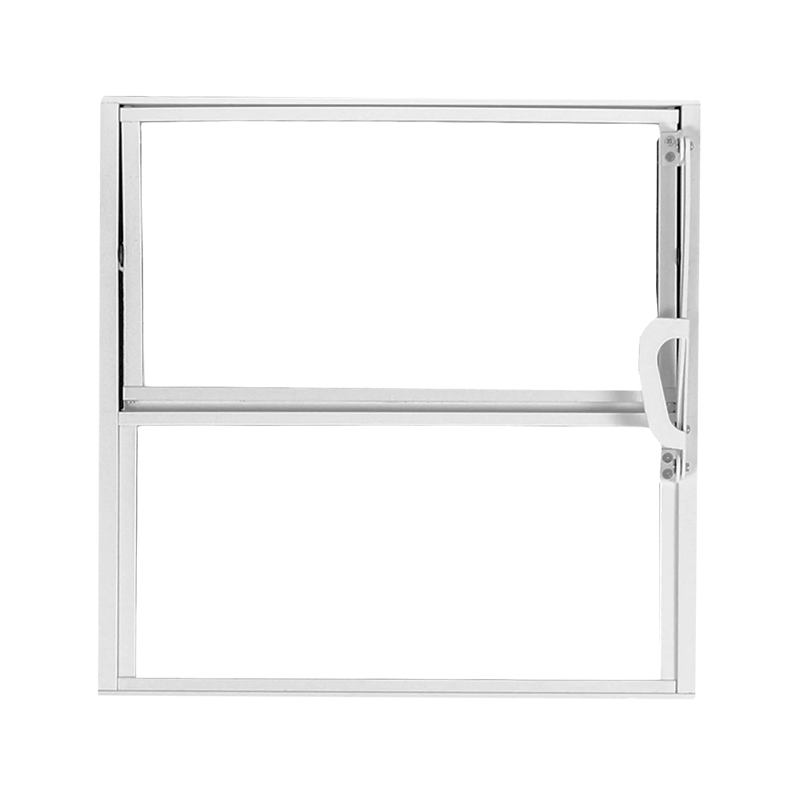 Janela de Alumínio Basculante 40x40cm com 1 Bascula e Vidro Mini Boreal Soft MGM Branco - Imagem 2