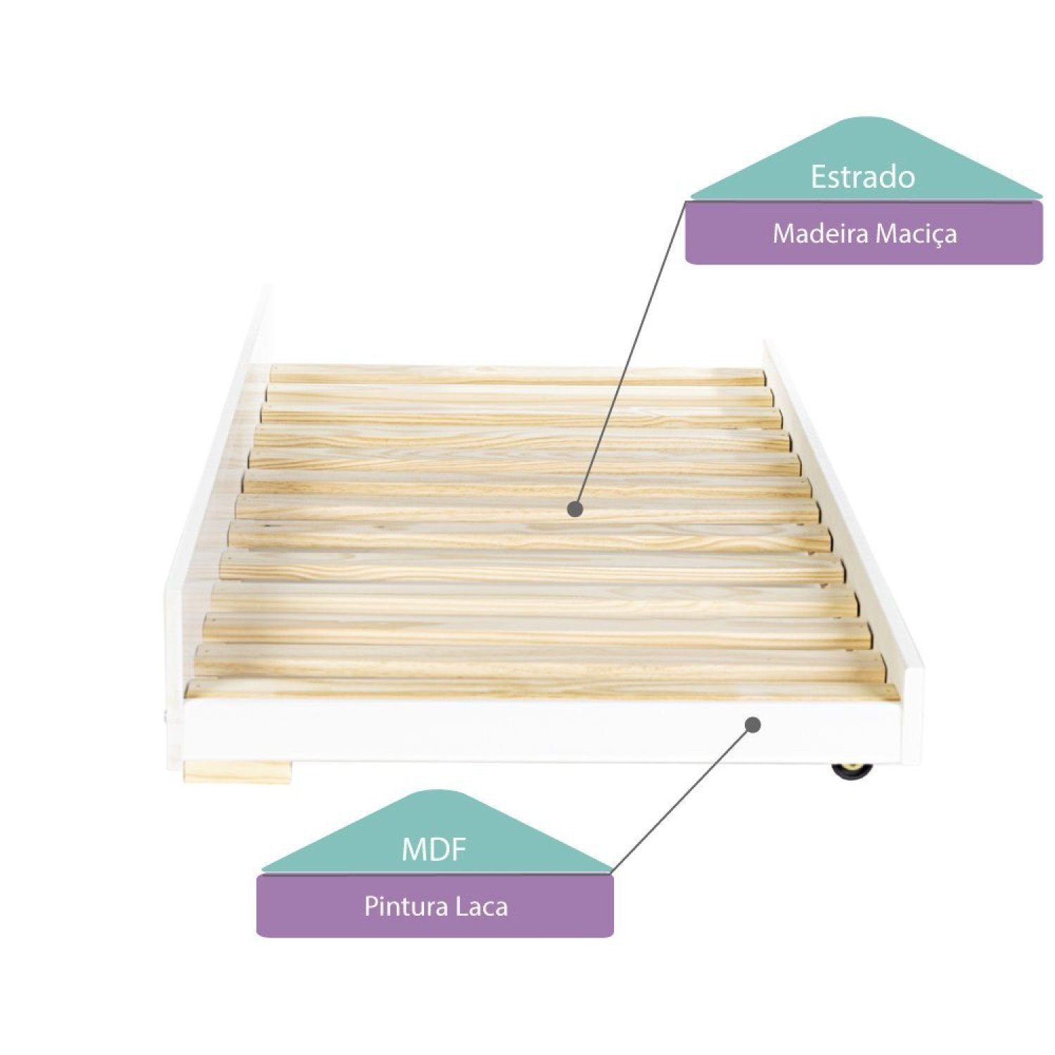 Cama Auxiliar Laca Prime Ii Casatema - Imagem 7