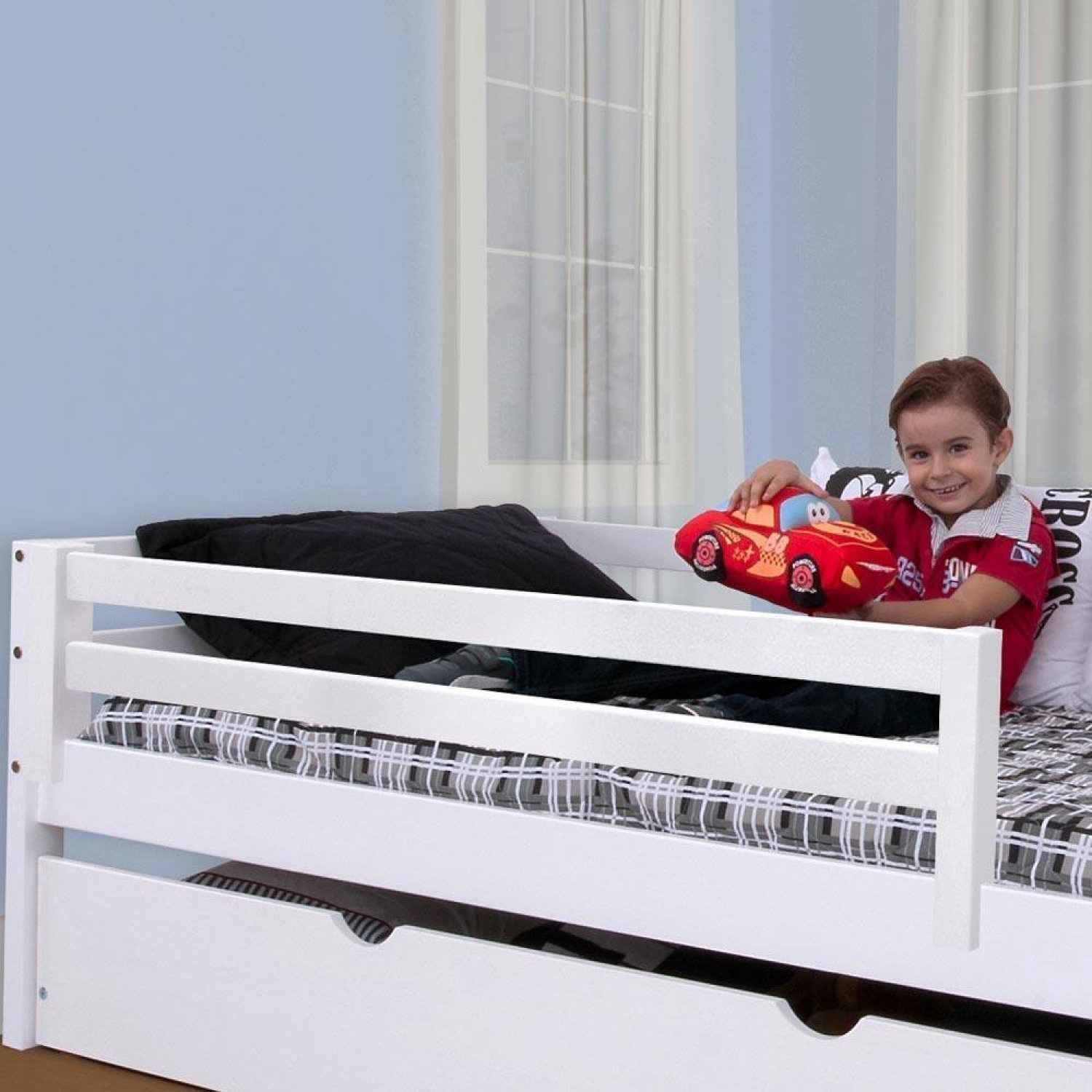 Grade de Proteção para Cama Infantil Madeira Maciça Casatema - Imagem 2