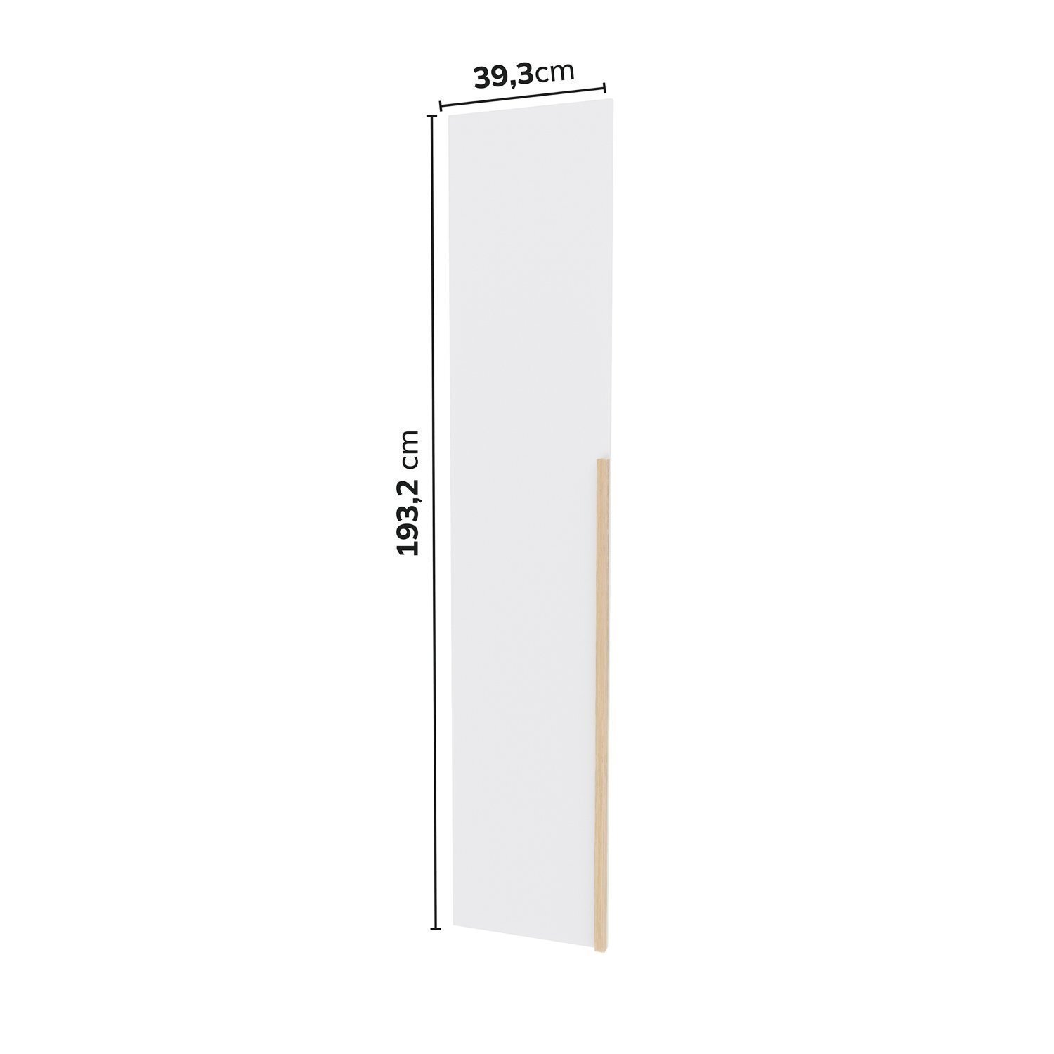 Kit 2 Portas para Guarda-roupa de Canto Reto Modular 95cm Jade - Imagem 2